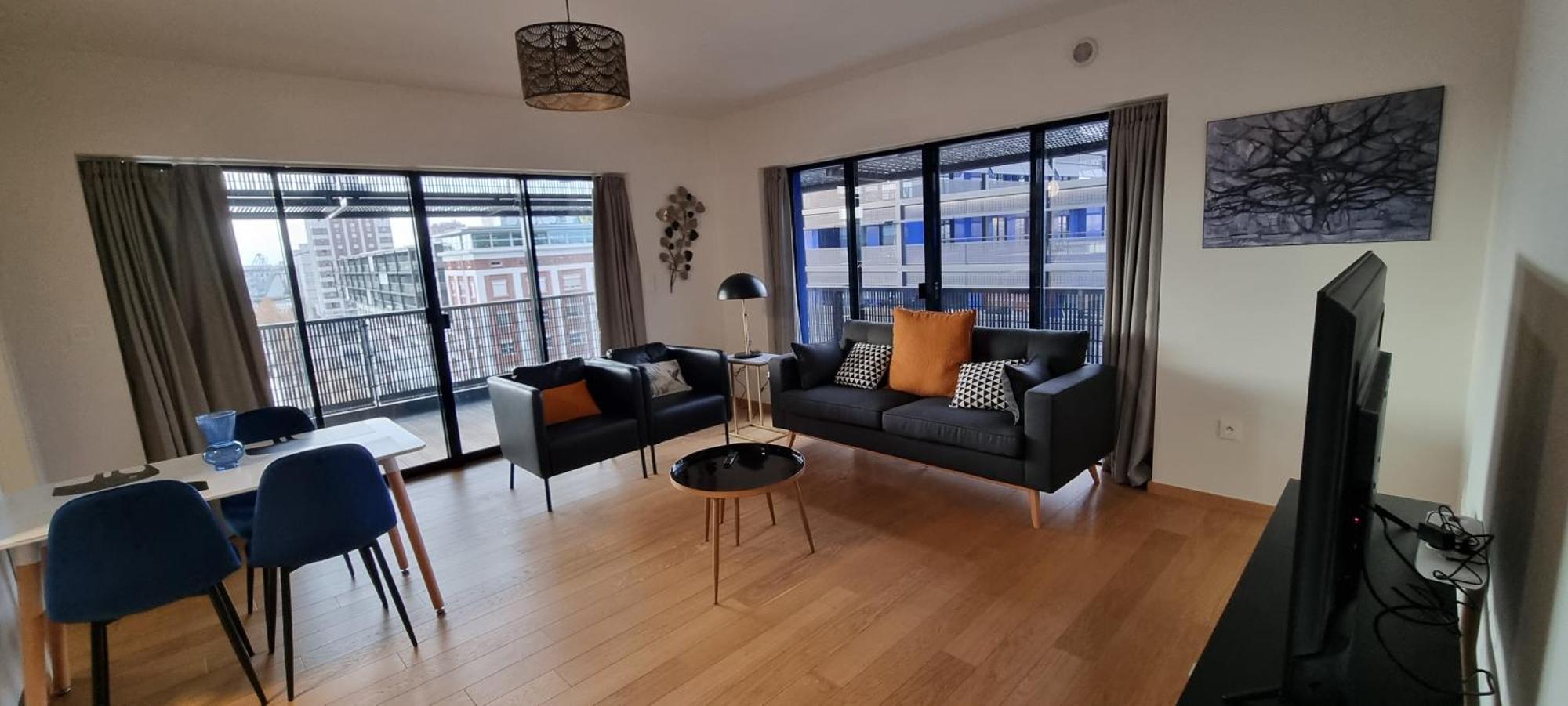 Bel Appartement Contemporain Avec Terrasse Climatisation Et Parking Payant En Option Štrasburk Exteriér fotografie